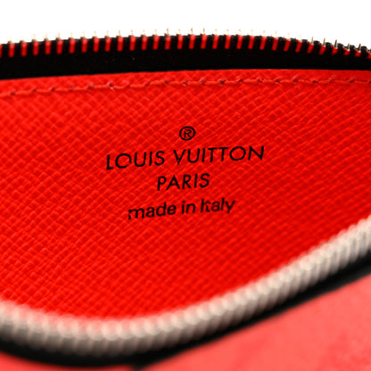 Louis Vuitton Taigarama Coin Card Holder Fire Red 6 of 7