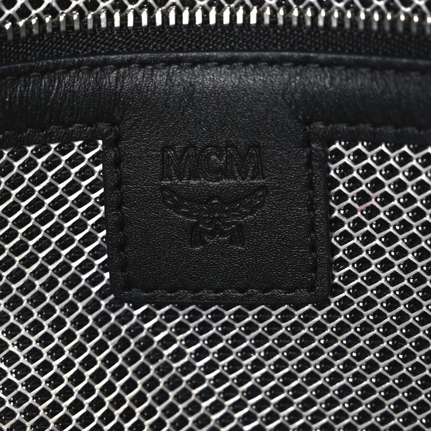 MCM Visetos Medium Stark Wristlet Pouch Black 5 of 9