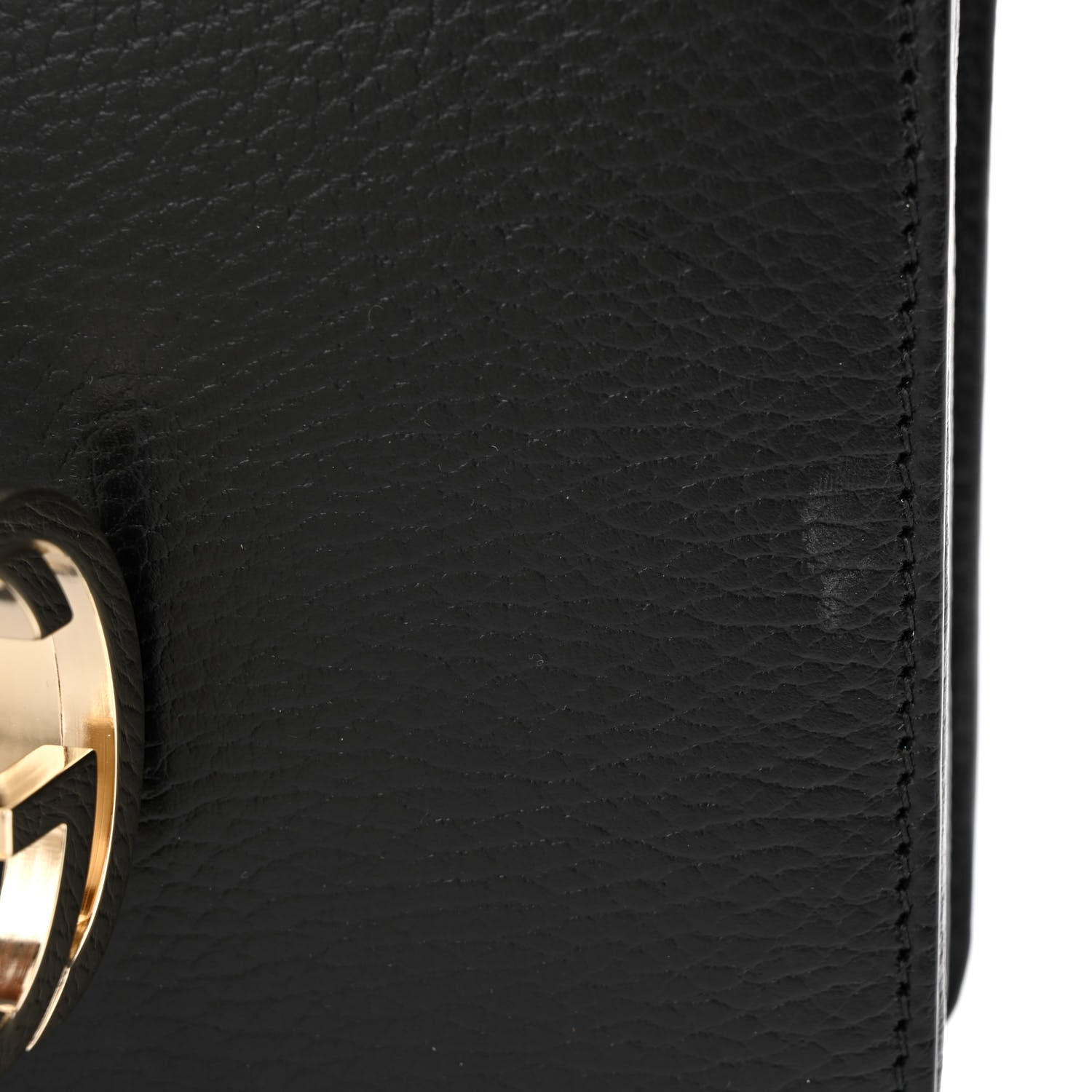 Gucci Dollar Calfskin Small Interlocking G Shoulder Bag Black 11 of 11