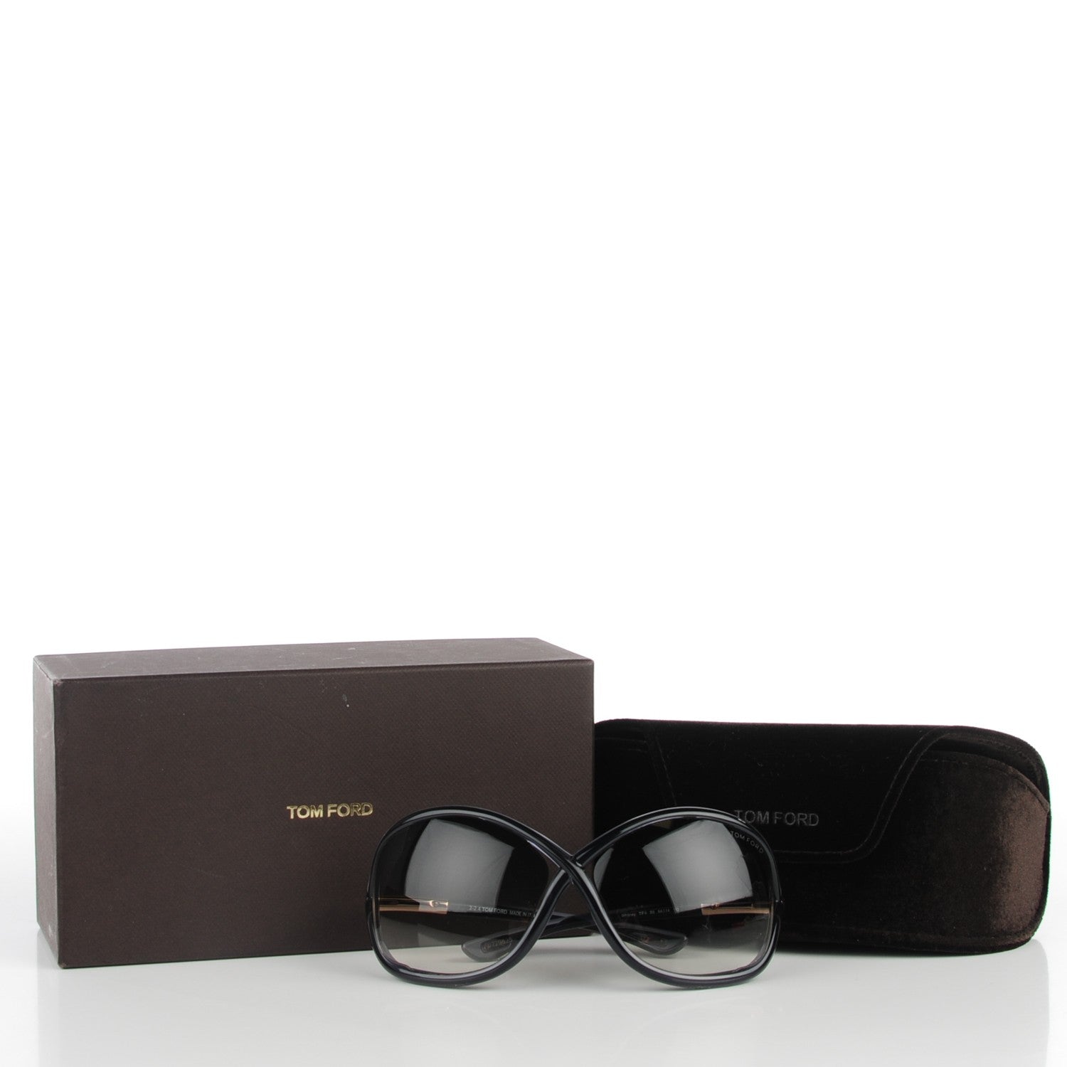 Tom Ford Acetate Whitney Crossover Sunglasses TF9 Dark Grey 6 of 6