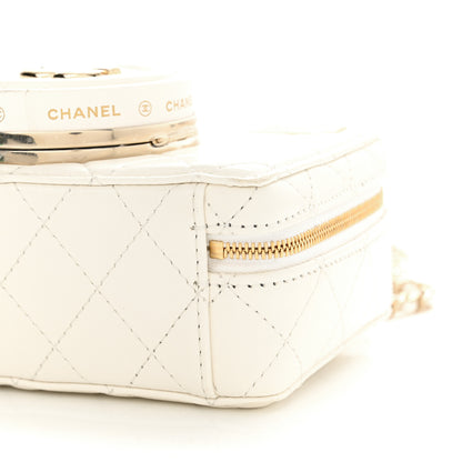 Chanel Lambskin Quilted Coco Click Bag White 10 of 11