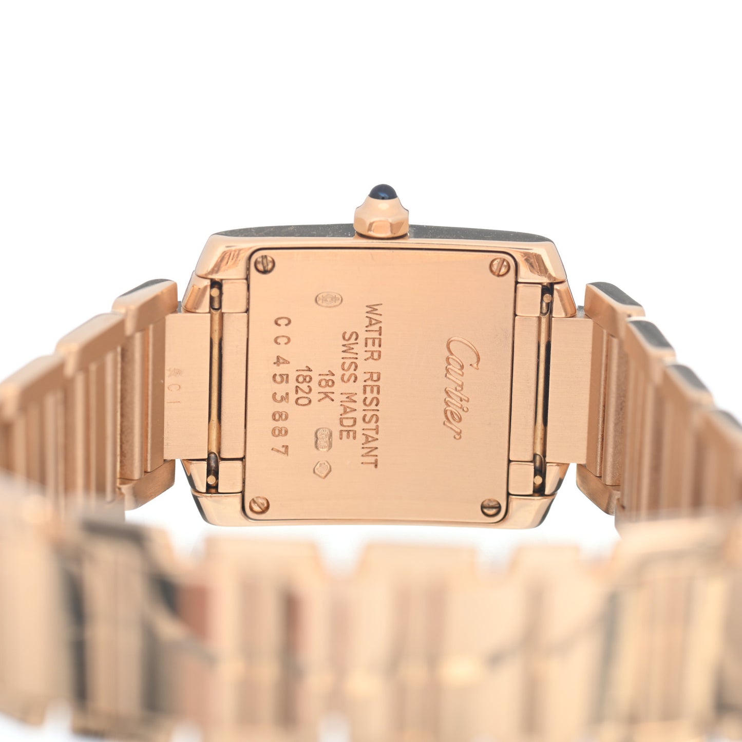 18K Yellow Gold 20mm Tank Francaise Quartz Watch
