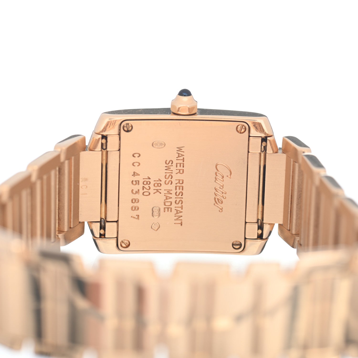 Cartier 18K Yellow Gold 20mm Tank Francaise Quartz Watch 4 of 4