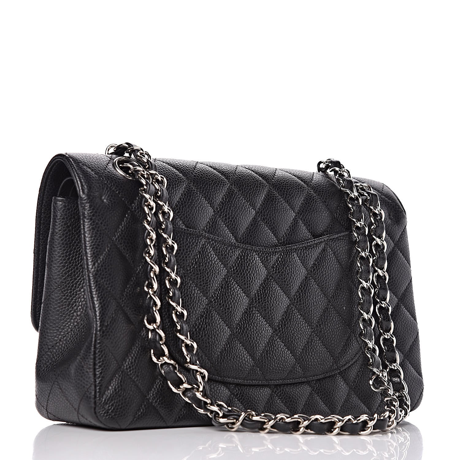 Chanel Caviar Quilted Medium Double Flap Black 4 of 19