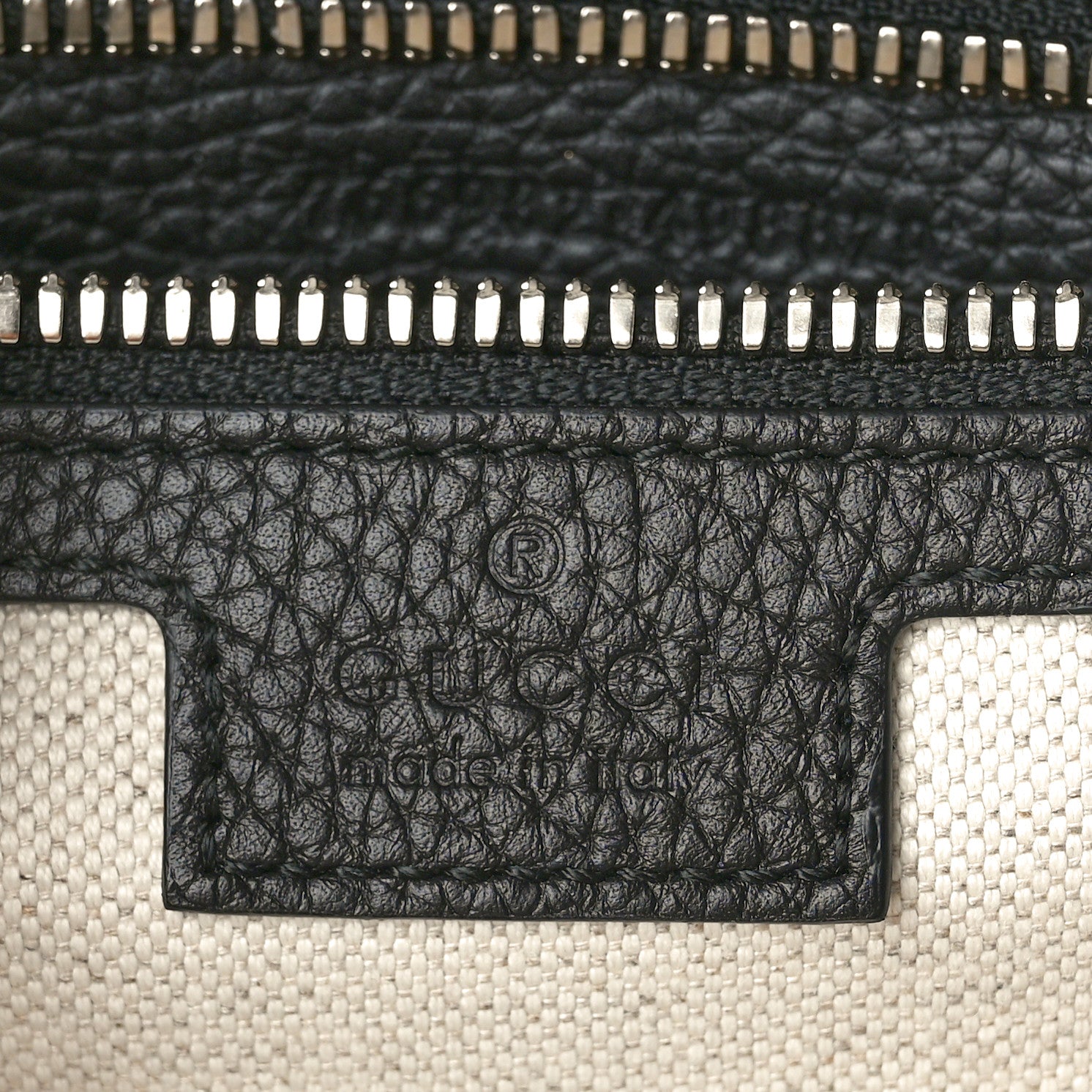 Gucci Calfskin Jumbo GG Embossed Large Backpack Black 6 of 10