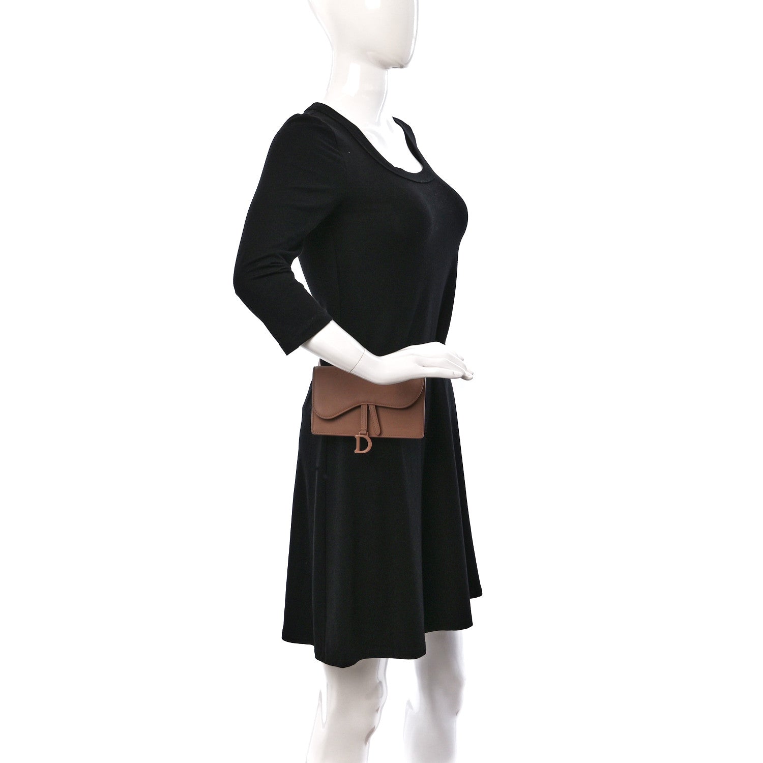 Christian Dior Ultra Matte Calfskin Saddle Belt Bag Rose Des Vents 2 of 11
