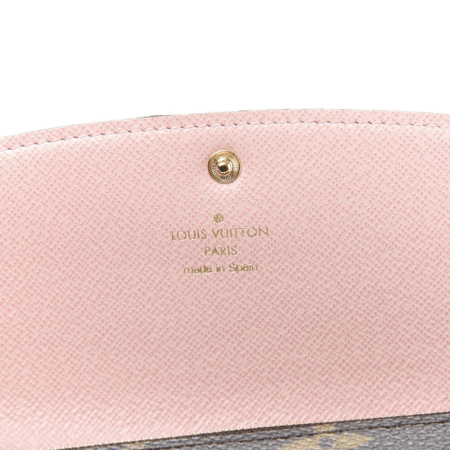 Monogram Emilie Wallet Rose Ballerine