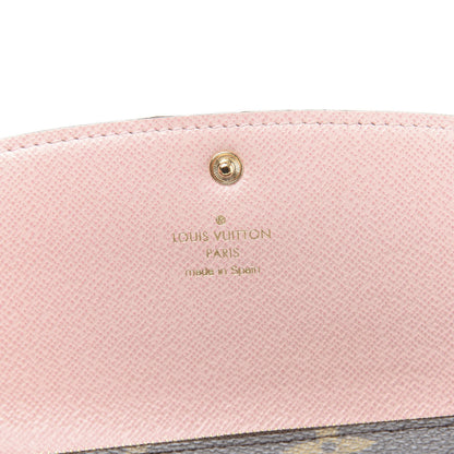 Louis Vuitton Monogram Emilie Wallet Rose Ballerine 6 of 10