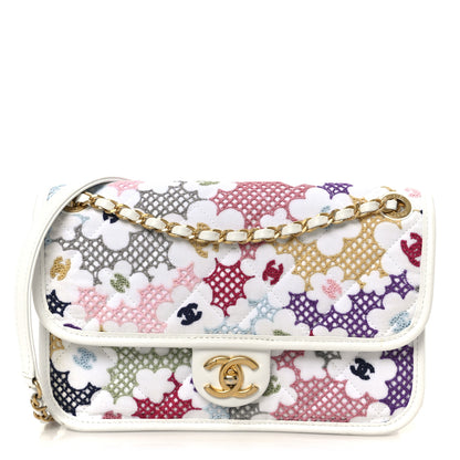 Chanel Lambskin Lace Patchwork Flap Bag Multicolor 1 of 11
