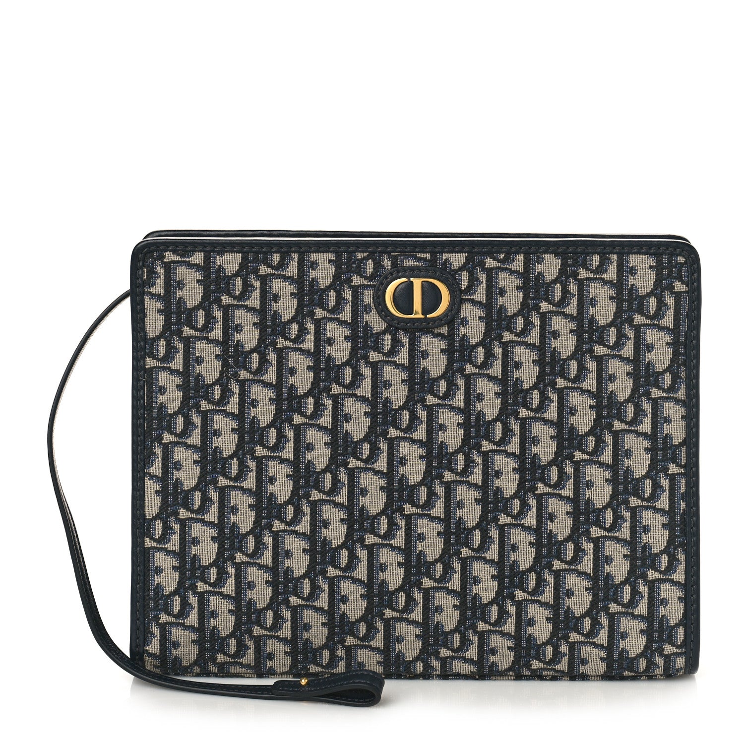 Christian Dior Oblique 30 Montaigne Pouch Blue 1 of 8