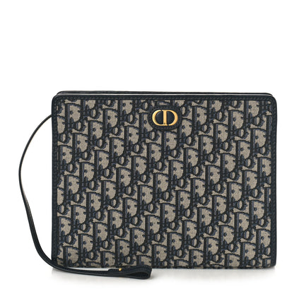 Christian Dior Oblique 30 Montaigne Pouch Blue 1 of 8