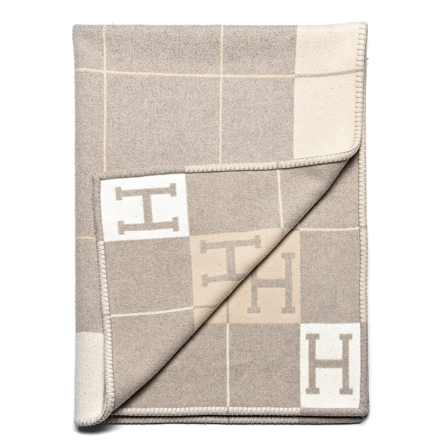 Hermes Wool Cashmere Avalon III Blanket Coco Camomille 1 of 4