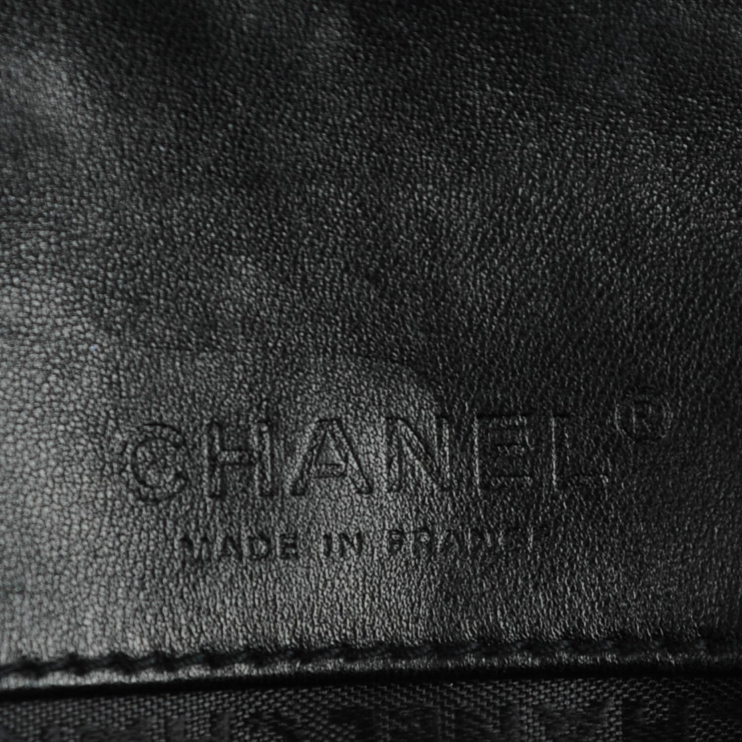 Patent Camellia Embossed Mini Flap Black