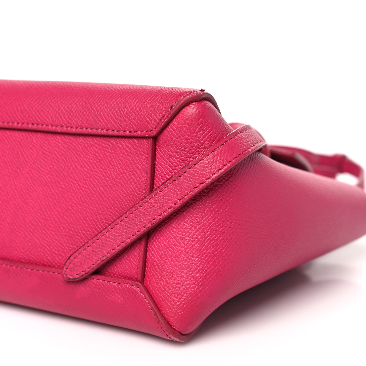 Grained Calfskin Nano Belt Bag Raspberry