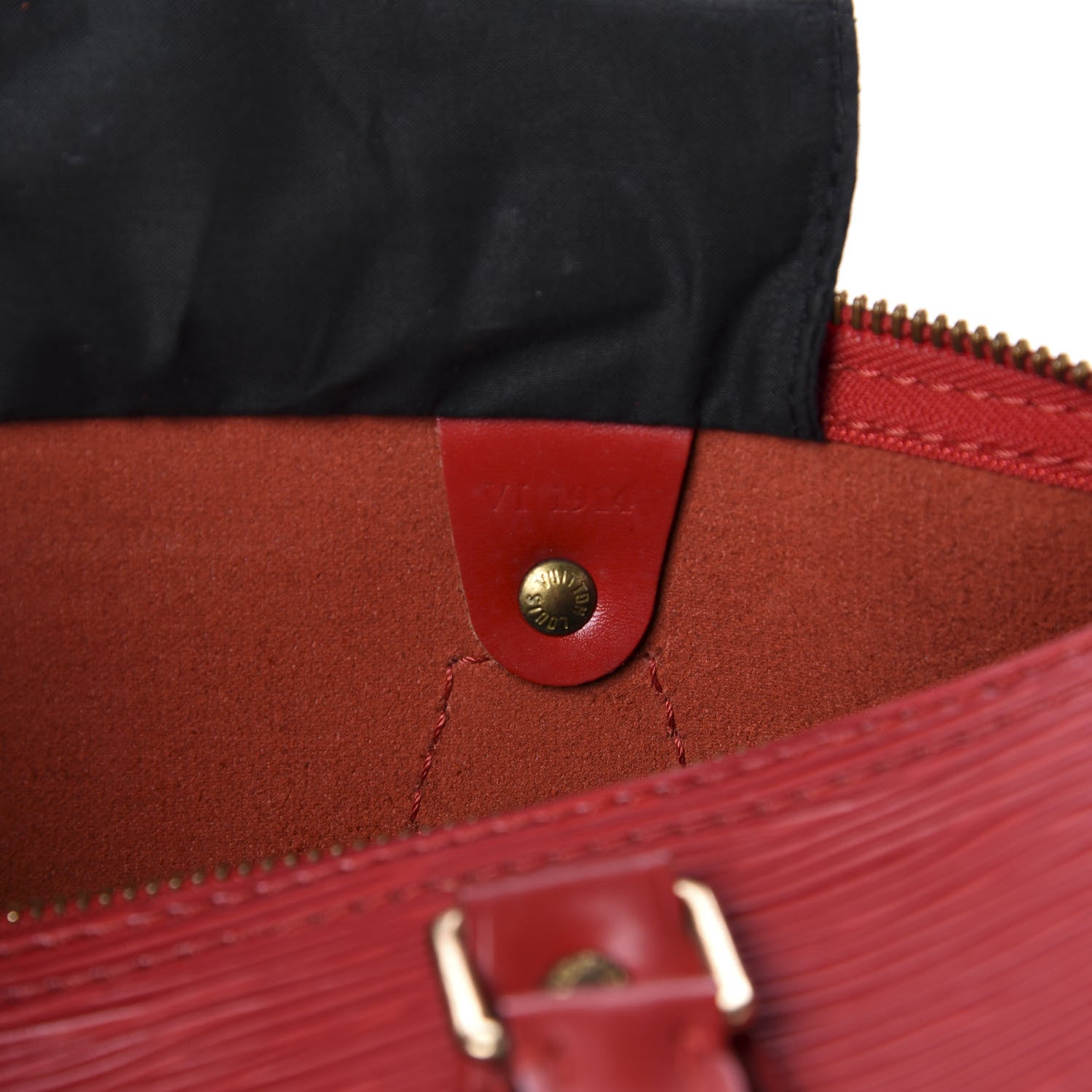 Louis Vuitton Epi Speedy 30 Castillan Red 8 of 11