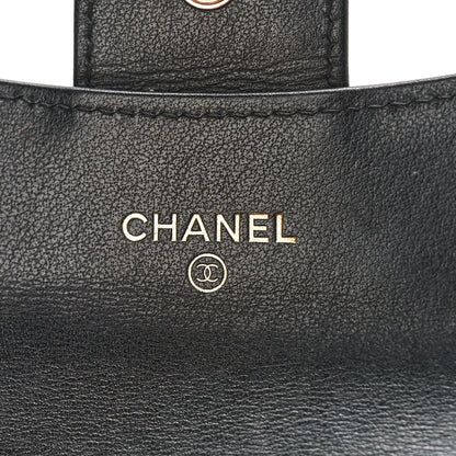 Chanel Aged Calfskin Quilted Reissue Flap Card Holder Black 6 of 11