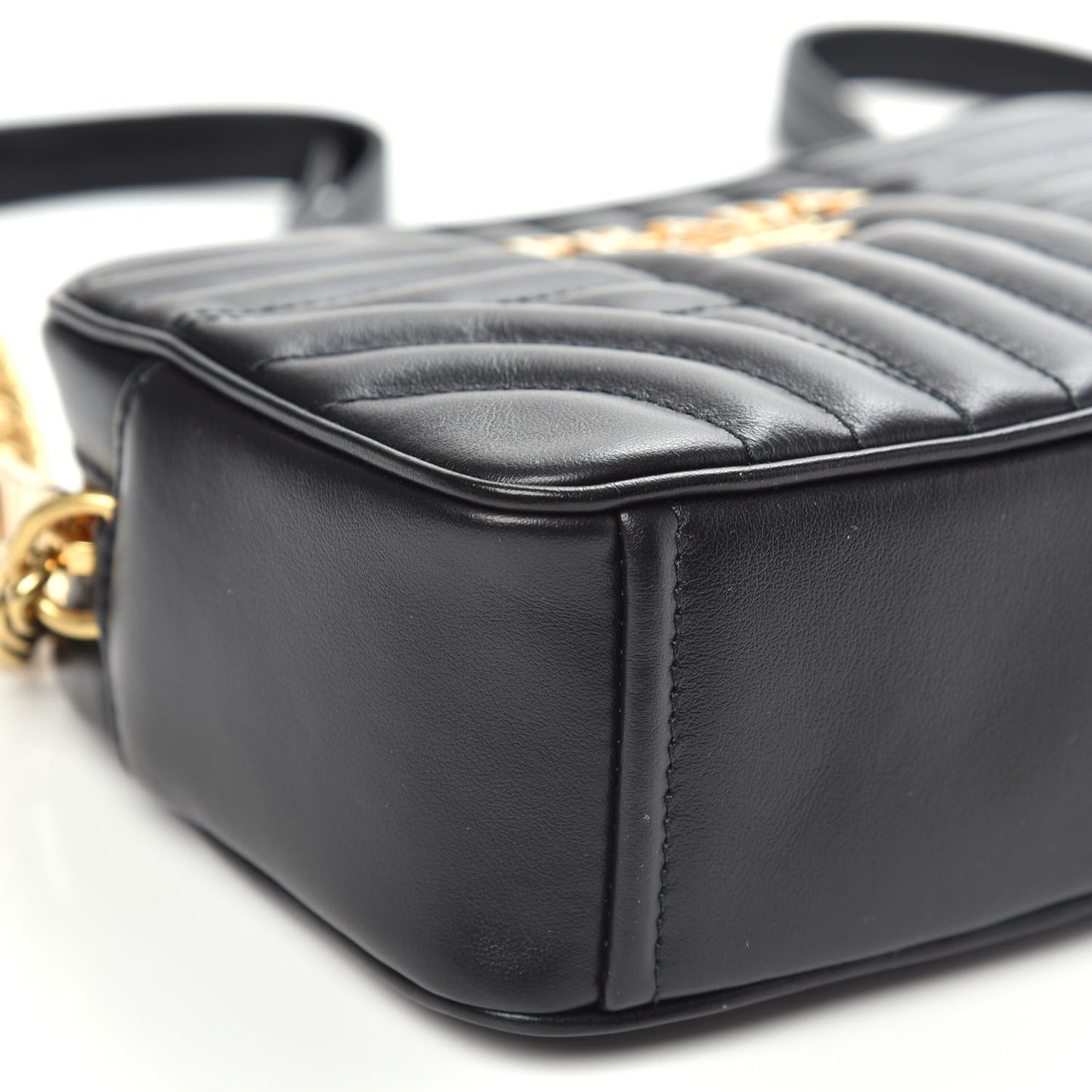 Soft Calfskin Diagramme Camera Bag Black