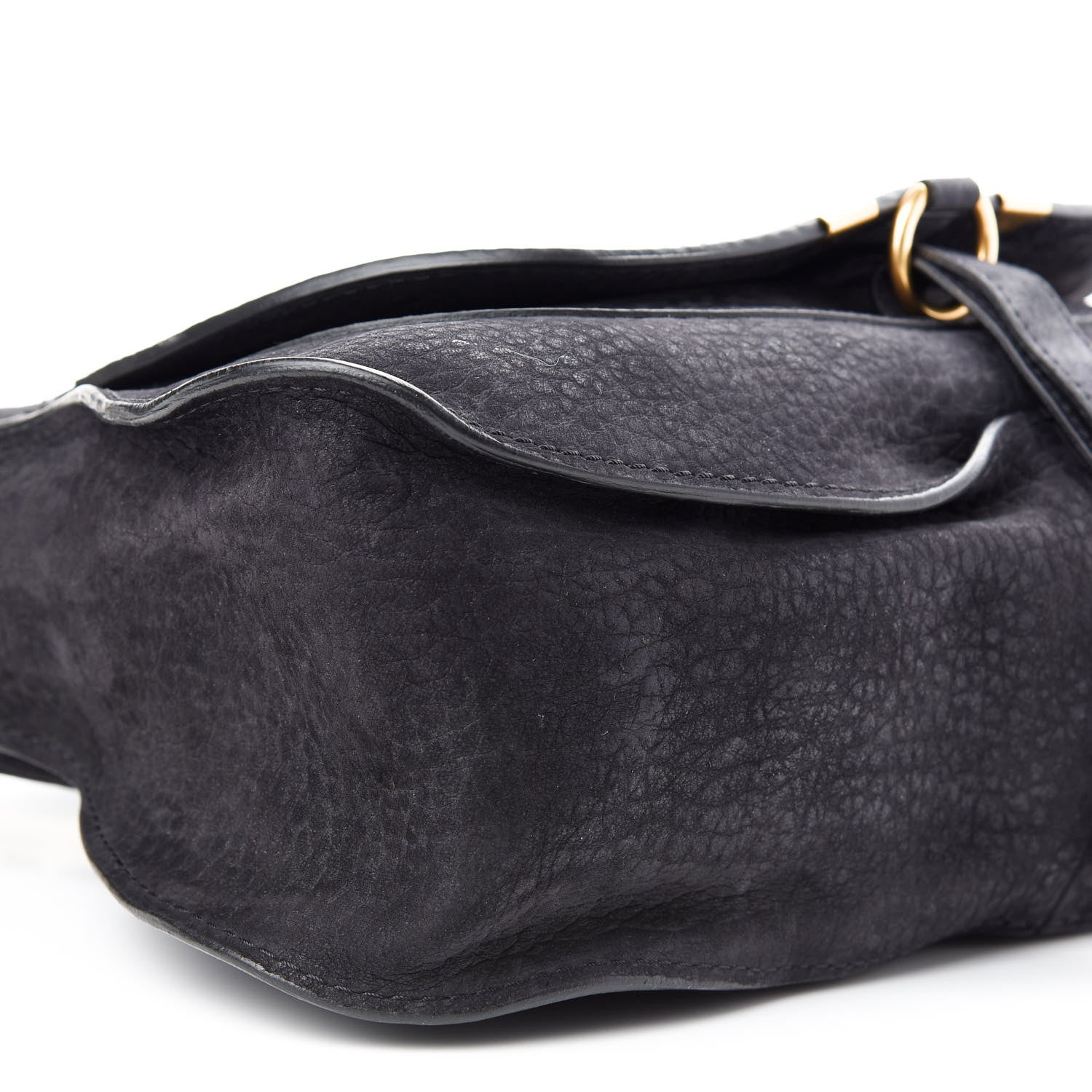 Chloe Nubuck Calfskin Medium Marcie Satchel Black 7 of 8
