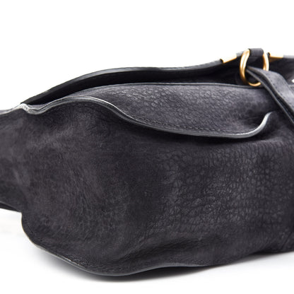 Chloe Nubuck Calfskin Medium Marcie Satchel Black 7 of 8