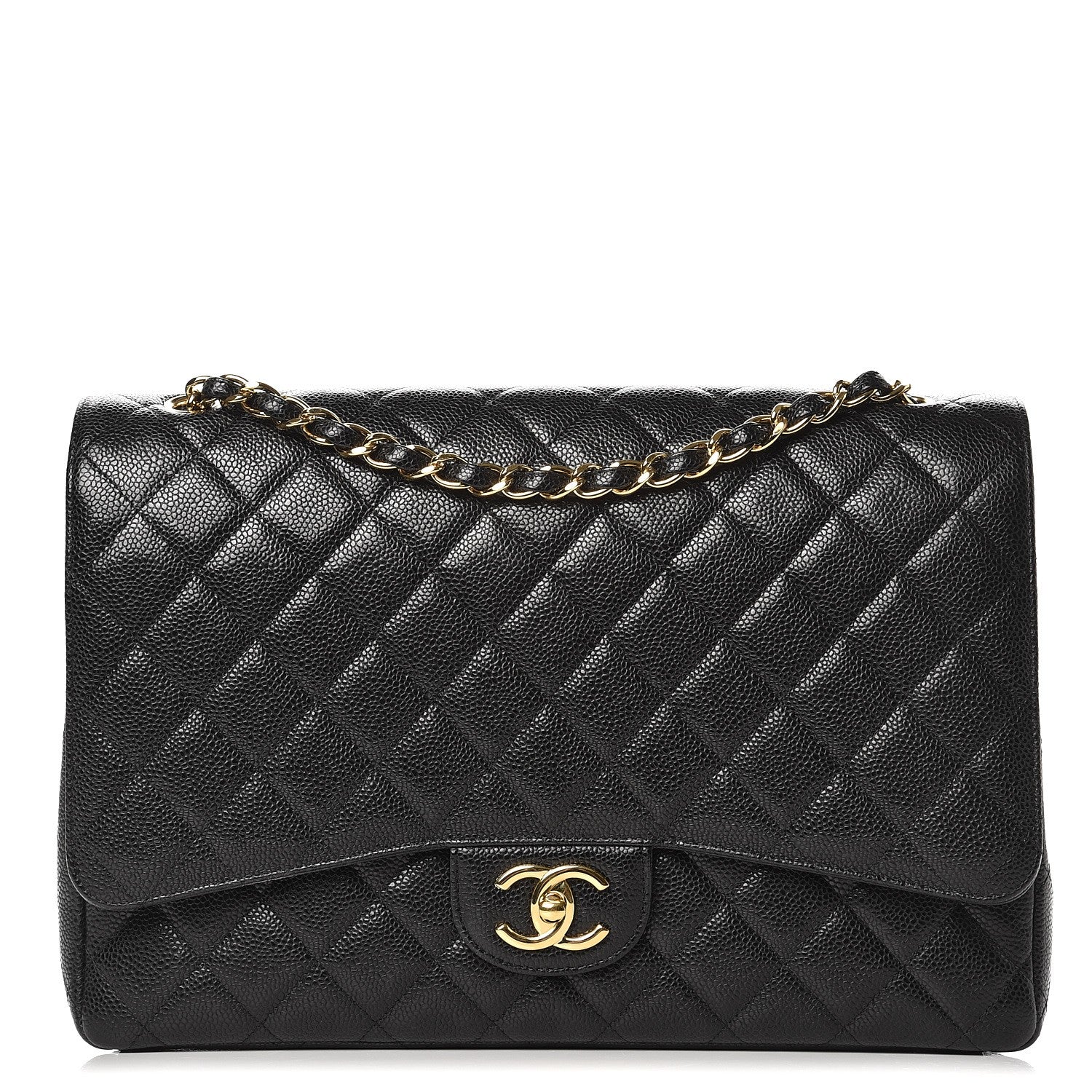 Chanel Caviar Quilted Maxi Double Flap Black 1 of 11