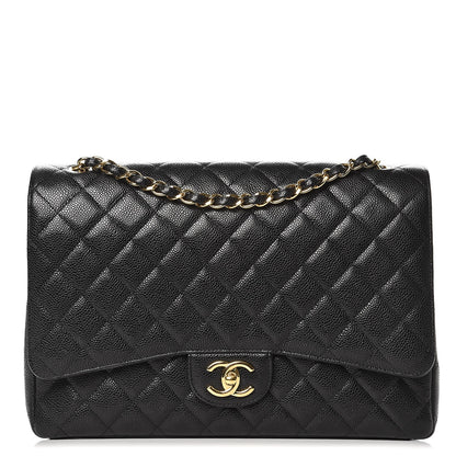 Chanel Caviar Quilted Maxi Double Flap Black 1 of 11