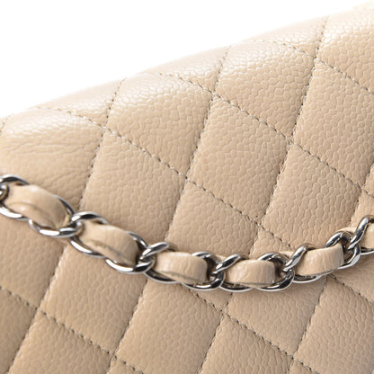 Chanel Caviar Quilted Medium Double Flap Beige Clair 8 of 12