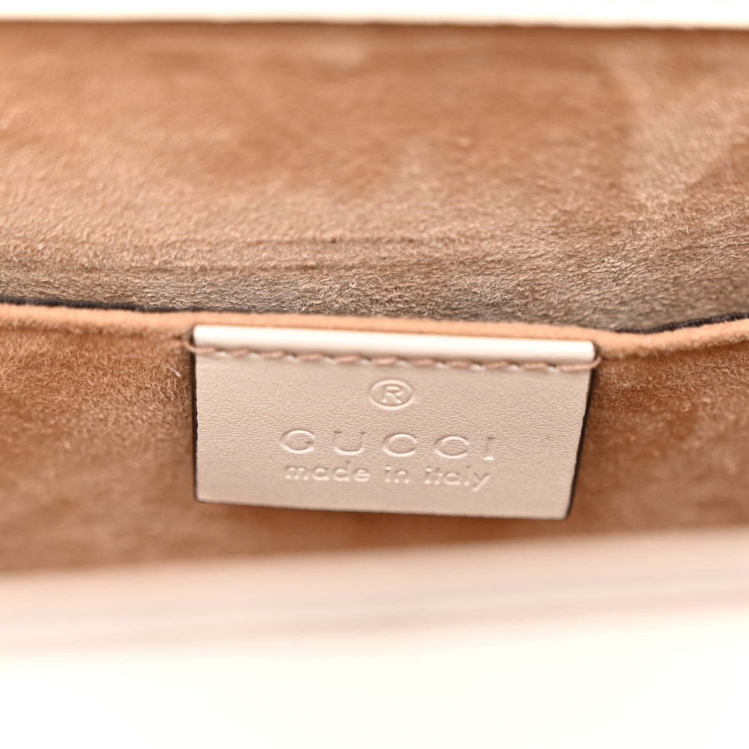 Gucci Calfskin Mini Sylvie Top Handle Bag White 6 of 10
