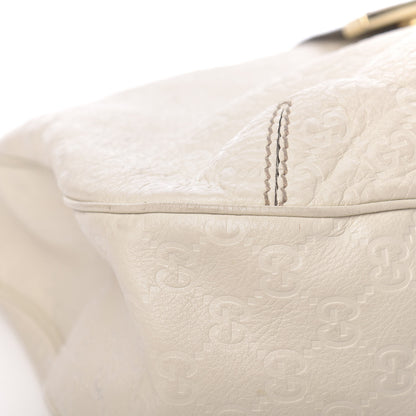 Gucci Guccissima Large New Ladies Web Hobo Off White 16 of 21