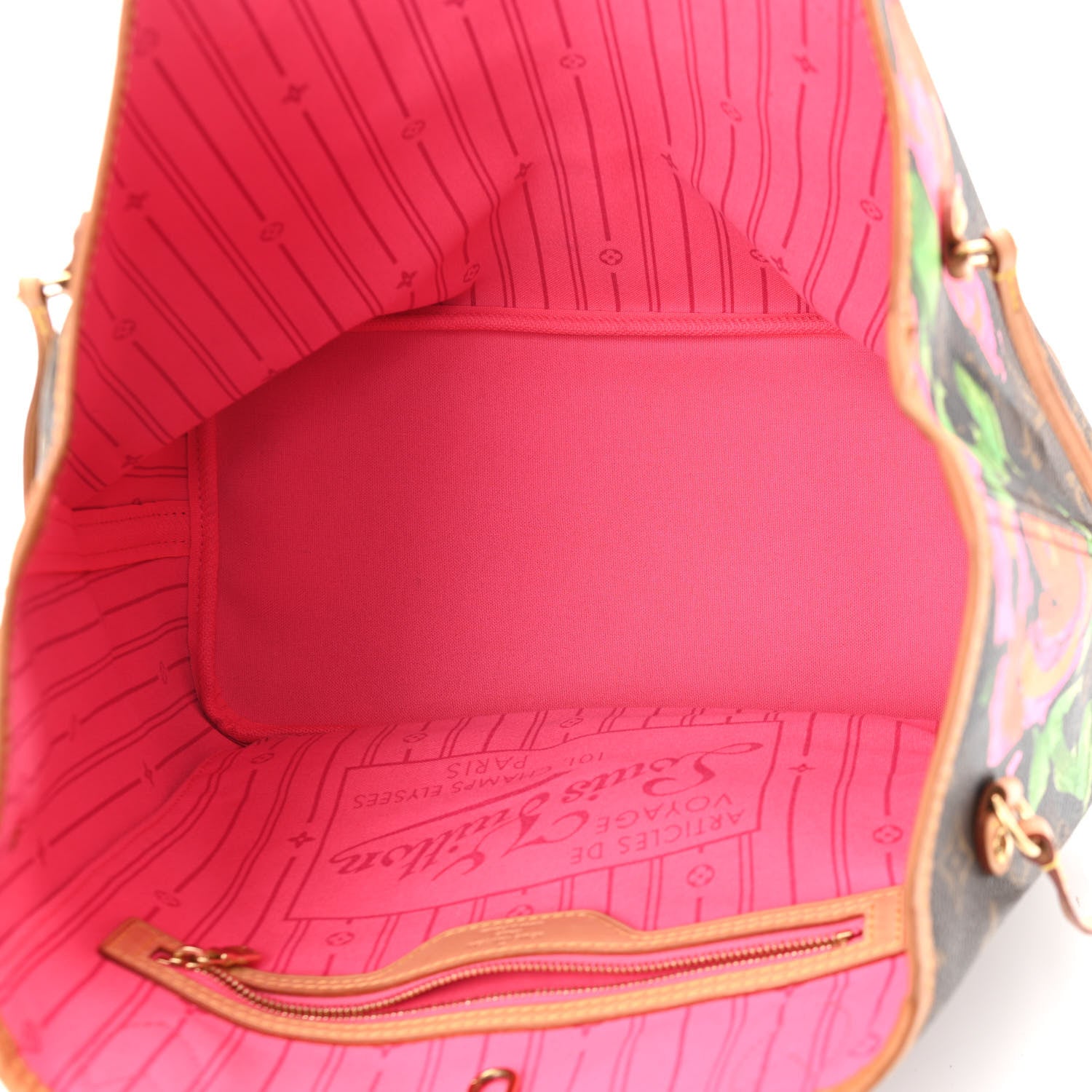 Louis Vuitton Monogram Roses Neverfull MM 6 of 11