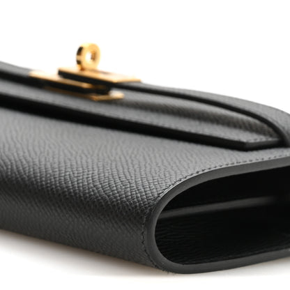 Hermes Epsom Kelly Wallet To Go Black 9 of 10