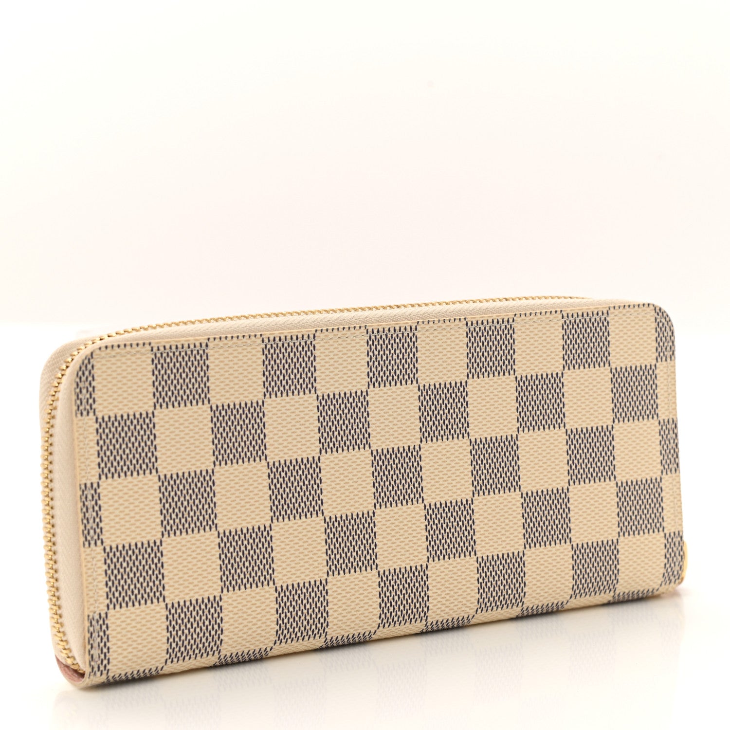 Louis Vuitton Damier Azur Clemence Wallet Rose Ballerine 3 of 7