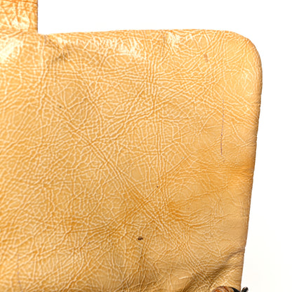 Chanel Crinkled Patent Quilted Jumbo Single Flap Light Beige 16 of 23