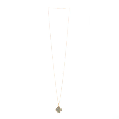 Van Cleef & Arpels 18K Rose Gold Gray Mother of Pearl Magic Alhambra Long Necklace 2 of 7