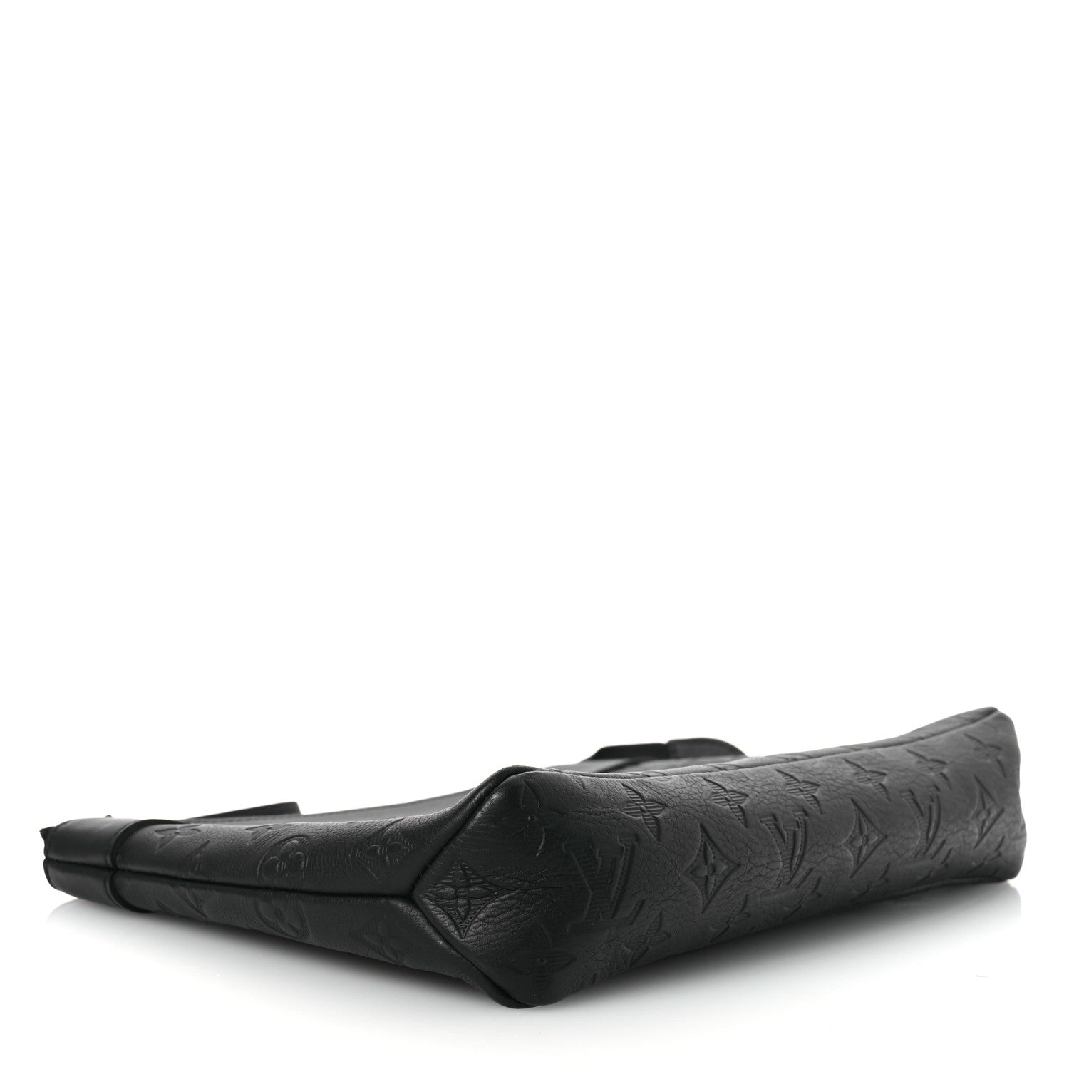 Louis Vuitton Shadow Calfskin Monogram Pochette Voyage Souple Black 4 of 9