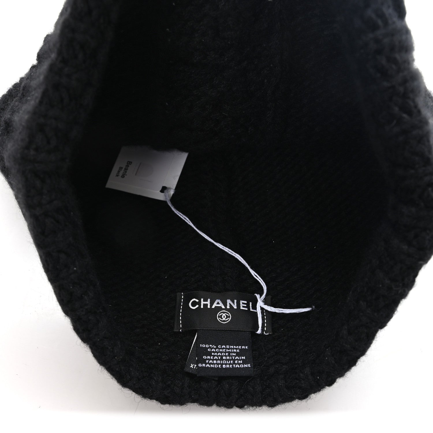 Chanel Cashmere CC Beanie Hat Black 1866912 – FASHIONPHILE