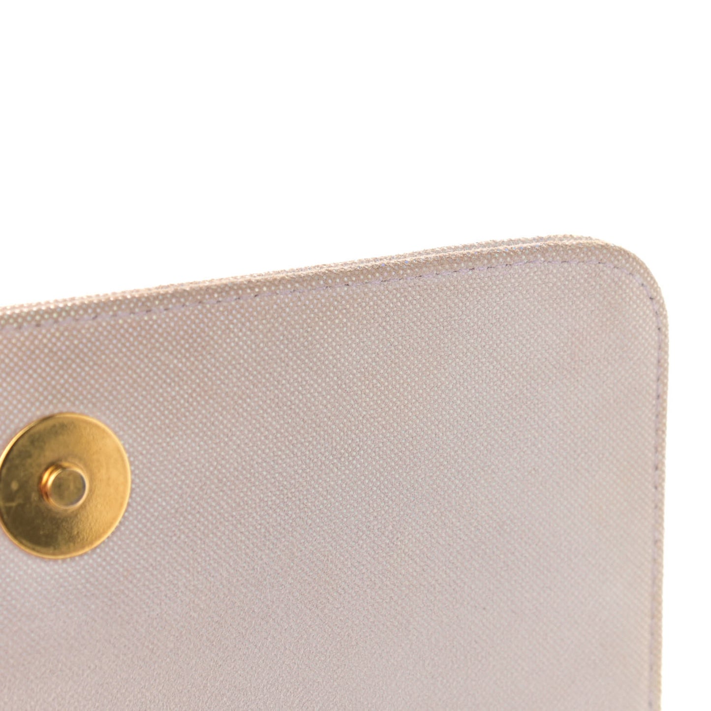 Iridescent Canvas Mini Camellia Flap Light Purple
