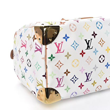 Louis Vuitton Monogram Multicolor Speedy 30 White 7 of 9