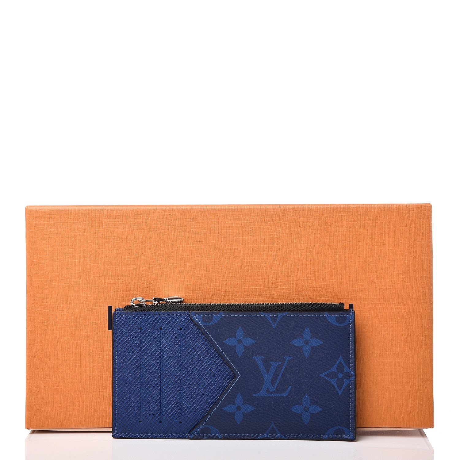 Louis Vuitton Monogram Taiga Coin Card Holder Cobalt 7 of 7