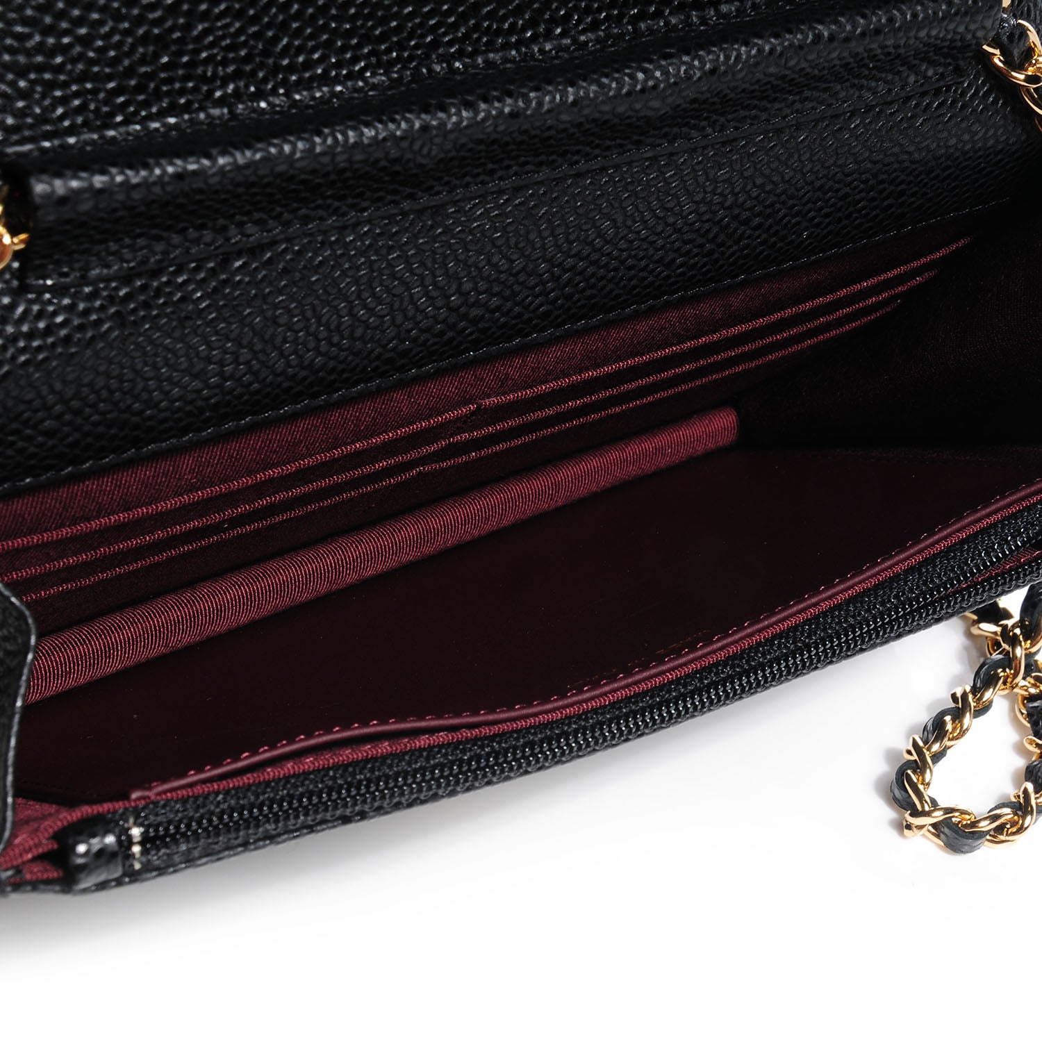 Chanel Caviar Quilted Wallet On Chain WOC Black 5 of 10