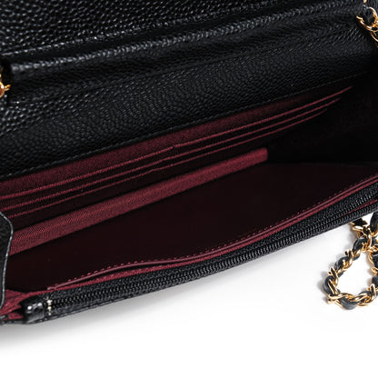 Chanel Caviar Quilted Wallet On Chain WOC Black 5 of 10