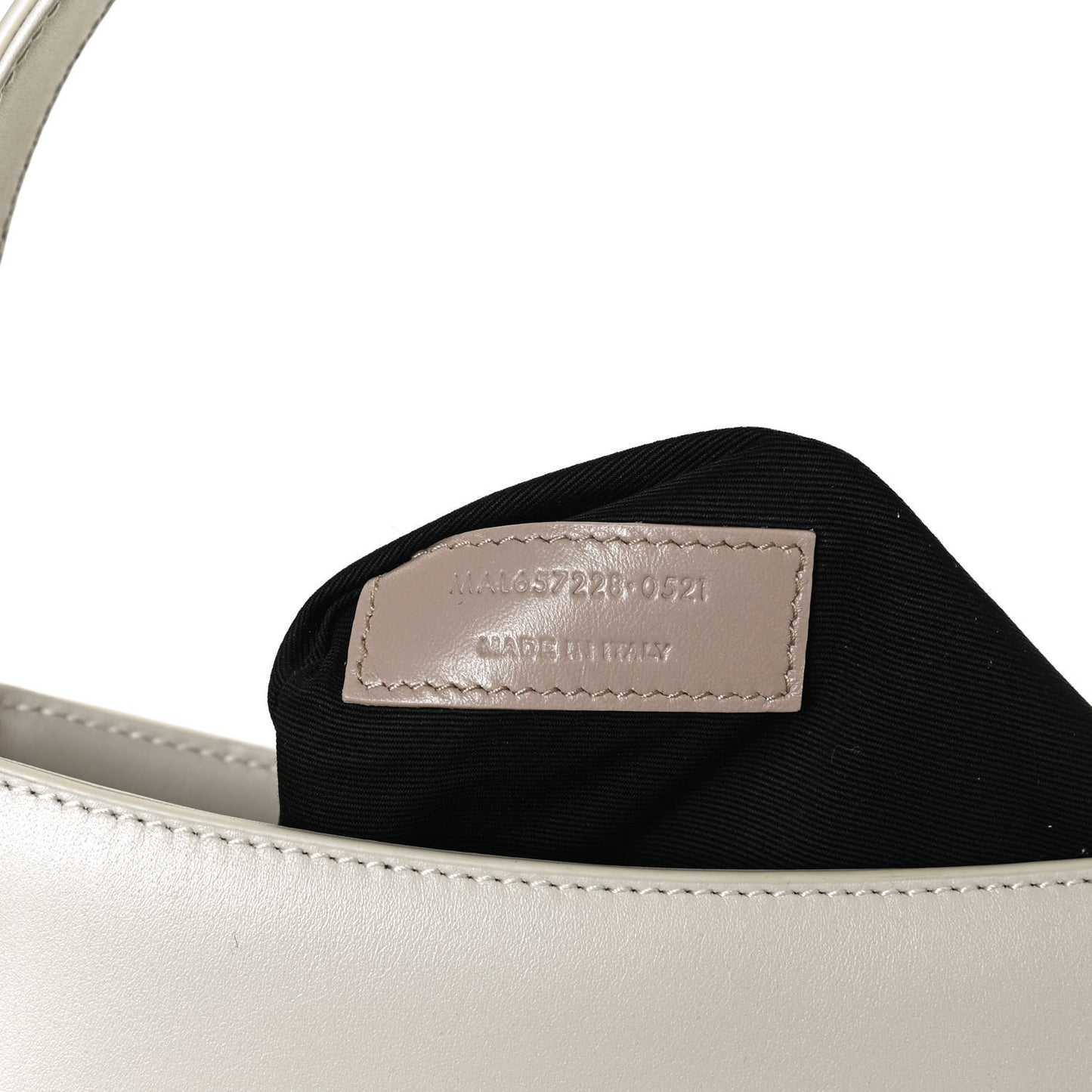 Smooth Calfskin Le 5 A 7 Hobo Blanc Vintage