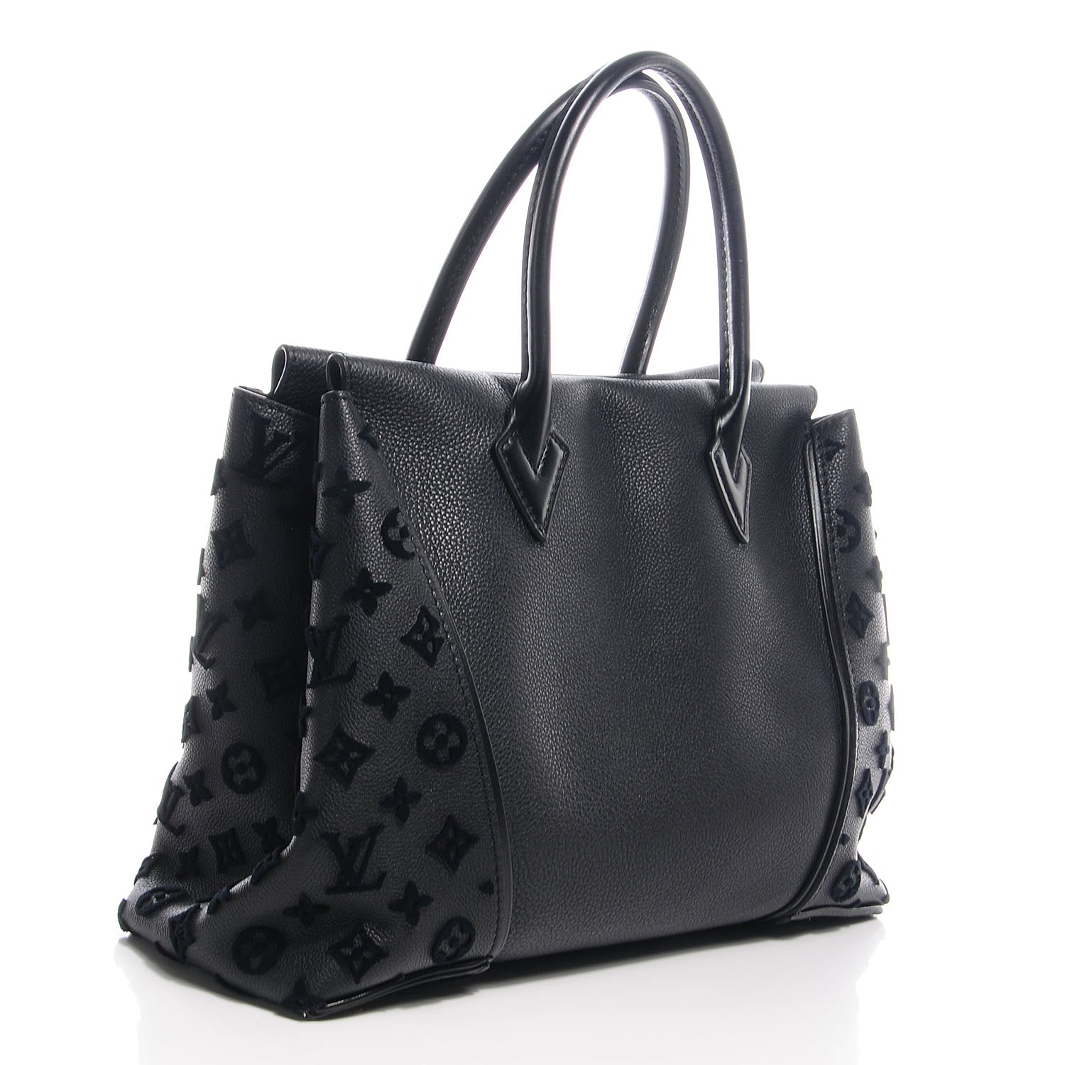 Louis Vuitton Veau Cachemire Tote W PM Black 3 of 8