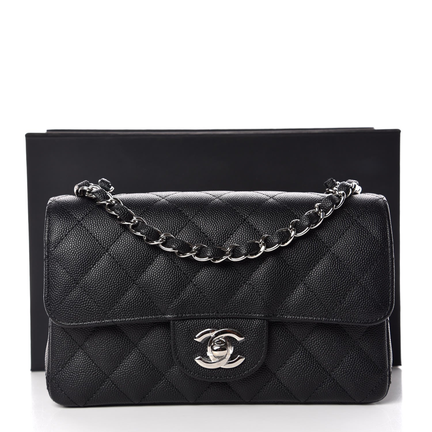 Chanel Caviar Quilted Mini Rectangular Flap Black 10 of 10