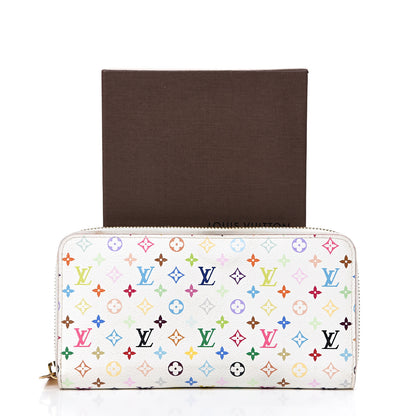 Louis Vuitton Monogram Multicolor Zippy Wallet White Litchi 9 of 9