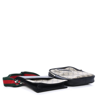 Gucci GG Supreme Monogram Web Belt Bag Black 3 of 6