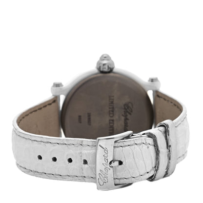 Chopard Stainless Steel Alligator Diamond Bezel 38mm Happy Sport Quartz Watch White 3 of 5