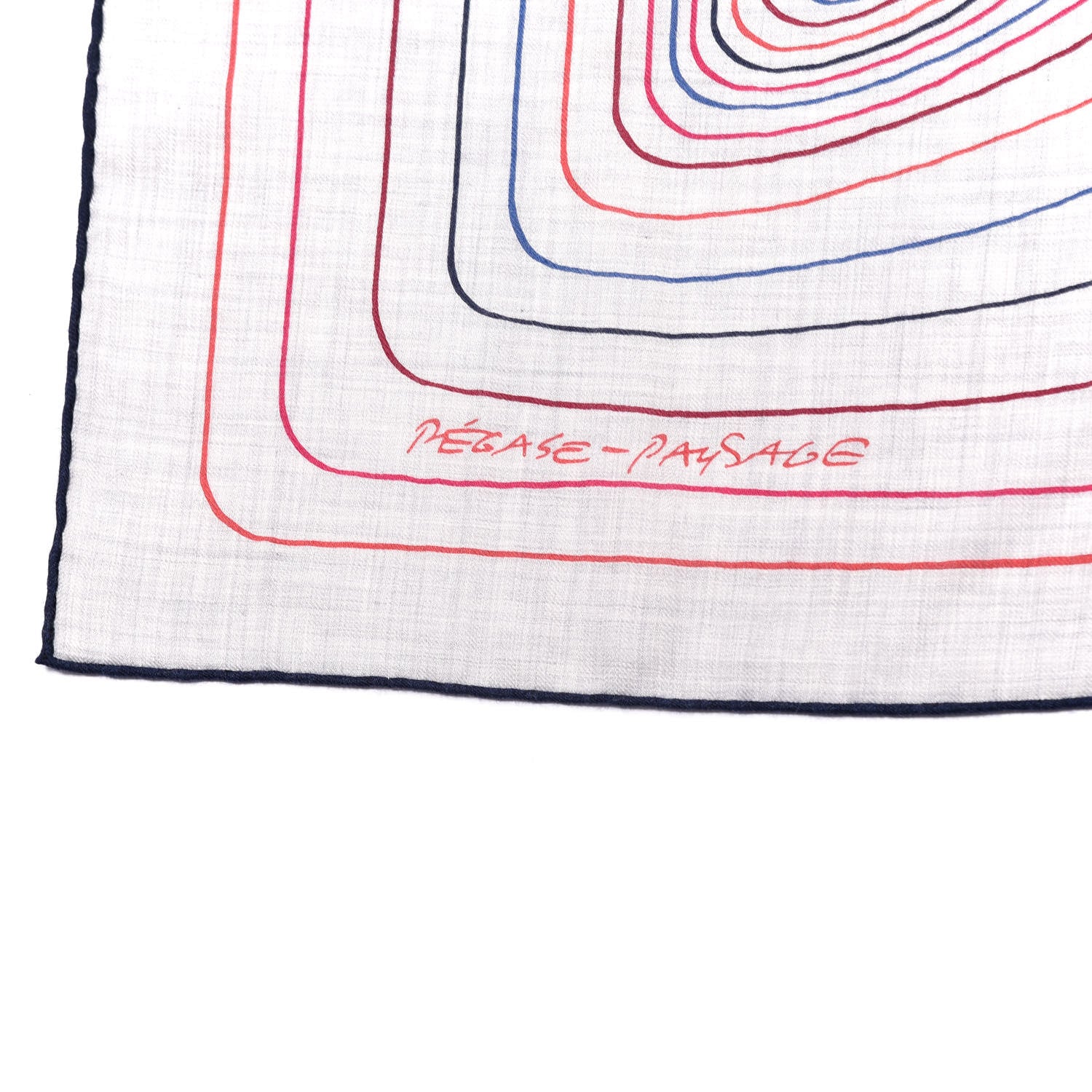 Hermes Cashmere Silk Pegase Paysage Shawl 140 5 of 6