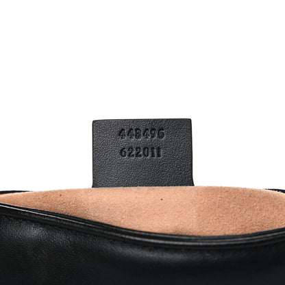 Gucci Calfskin Matelasse Medium GG Marmont Shoulder Bag Black 7 of 19