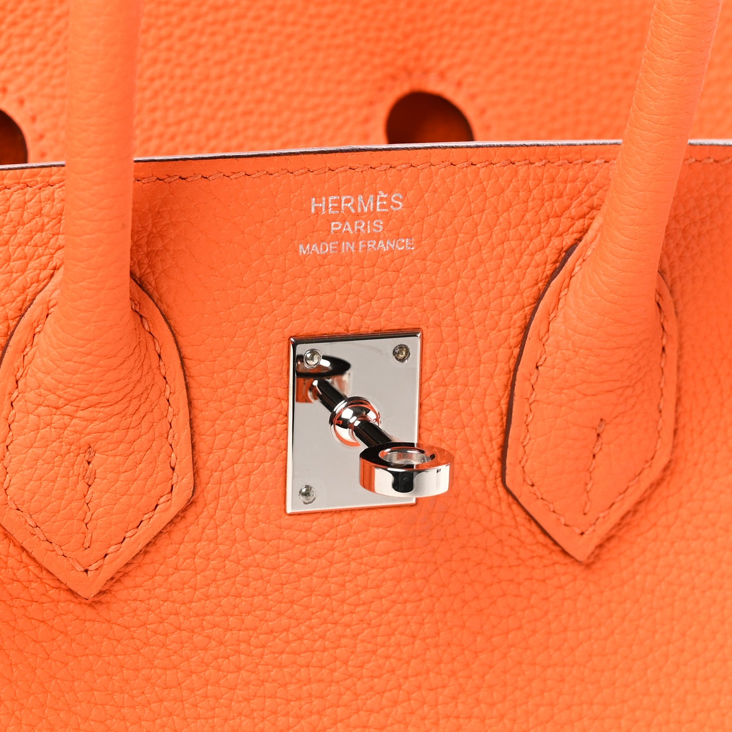 Hermes Togo Birkin 25 Orange Minium 7 of 10