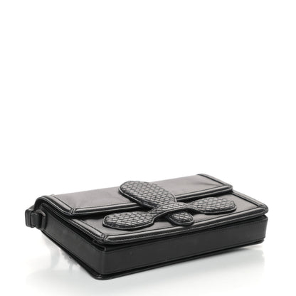 Bottega Veneta Nappa Micro Intreccio Shoulder Bag Black 4 of 12